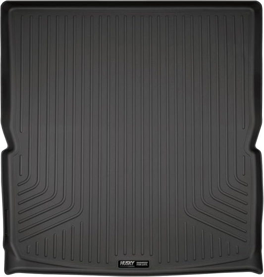 Husky Liners Weatherbeater Cargo Liner | Fits 2017-2023 GMC Acadia Behind (Excludes All Terrain Model) (to Back of 2nd Row Over Folded Flat 3rd Row) | Cargo, 1-pc. Black - 28141