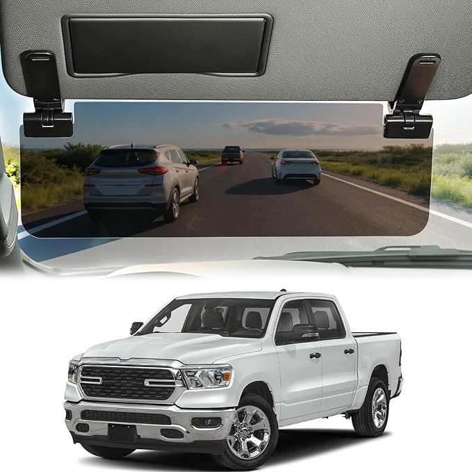JOYTUTUS Sun Visor Extender for Cars, Polarized Sun Visor Extender Universal Sun Blocker UV400, Adjustable Visor Extension for Car Visor,Double-Clip,Anti Glare Stray Light