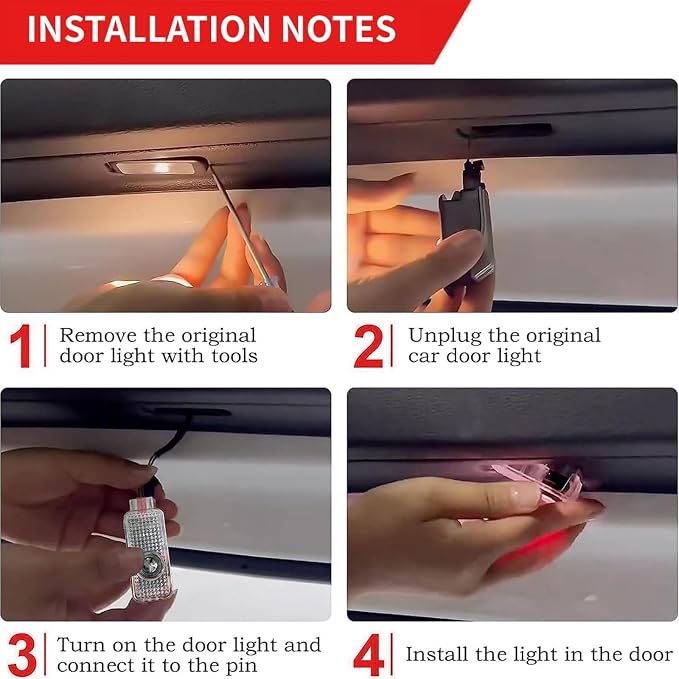 2pcs Car Door Lights Logo Projector Compatible with 1/3/4/5/6/7, x1/x2/x3/x4/x5/x6/x7, M/328i/28i/530i/528i/e92 Series Accessories,Welcome Lights Puddle Lights 3D Shadow Ghost Light