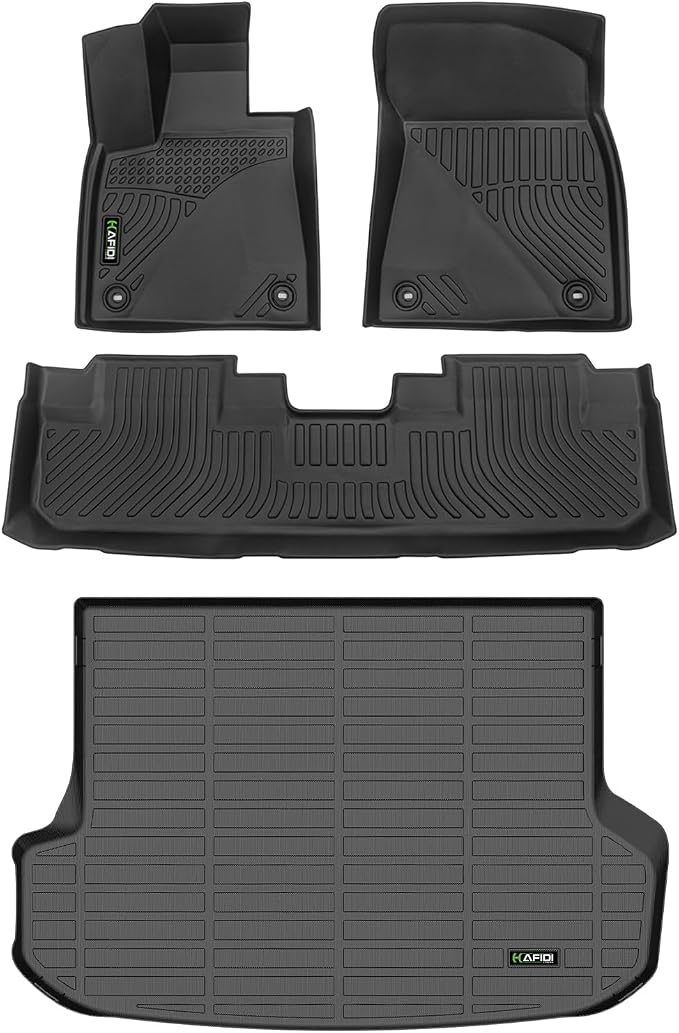 Car Floor Mats & Cargo Liner for 2016-2022 RX RX350/ RX450h (Not for RXL) All Weather Floor Liners Custom Fit Full Set Accessories - Black