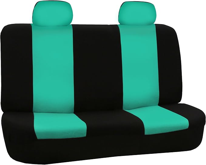 FH Group Car Seat Cover for Back Seat Cloth - Universal Fit Rear Seat Covers for Cars with Solid Bench,Car Seat Protector for Dogs and Kids,Car Interior Accessories for SUV, Sedan and Van Mint