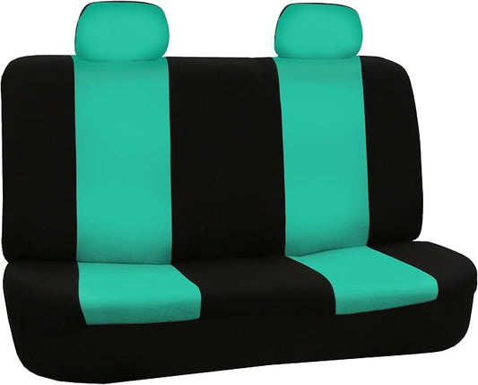 FH Group Car Seat Cover for Back Seat Cloth - Universal Fit Rear Seat Covers for Cars with Solid Bench,Car Seat Protector for Dogs and Kids,Car Interior Accessories for SUV, Sedan and Van Mint