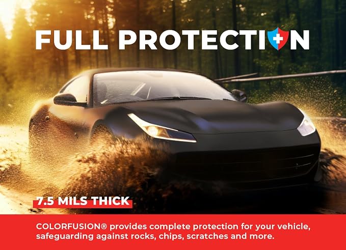 ColorFusion PPF by VViViD, Matte Stealth Cosmic Blue Dry Apply PPF Vinyl Car Wrap Roll 1ft x 5ft