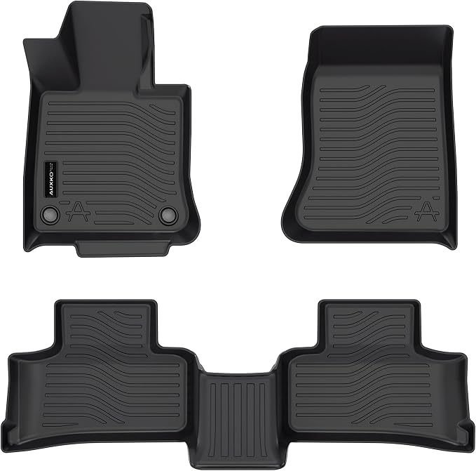 All Weather Floor Mats Fit for Mercedes-Benz GLC 2026 2025 2024 2023(Include GLC300 GLC300e GLC43 AMG) TPE Liners All Season Guard Odorless Anti-Slip Floor Mats Accessories