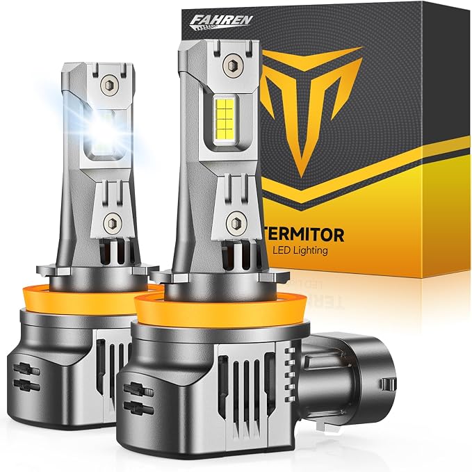 Termitor 2026 H11/H8/H9 Fog Light Bulbs, 𝟏𝟑𝟎,𝟎𝟎𝟎𝐋𝐌 Dual‑Sided High‑Focus CSP Chips, Canbus Ready, Superior Heat Dissipation, 100,000Hrs Driving Lifespan, IP68 Waterproof, 2 Pack