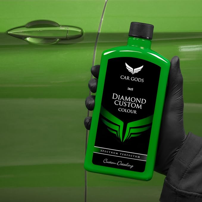 Car Gods Iris Custom Color Light Green 3-in-1 Polish Wax Color Restorer & Scratch Remover, 16 Colors Available, 17 Fl Oz