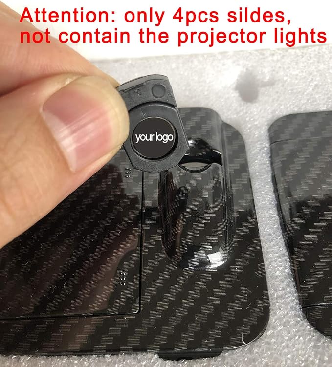 4Pcs Custom Logo Slides for LED Projector Car Door Step Courtesy Welcome Lights