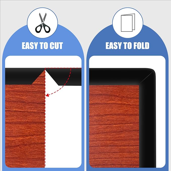 Rubber Edge Trim, Flexible Self-Adhesive U Shaped Peel and Stick Edge Banding, 5/8"(16mm) Wide U Channel Edge Protector, Baby Proof Edge Guards for Woods, Plywood, Furniture, 20Ft, Black Color