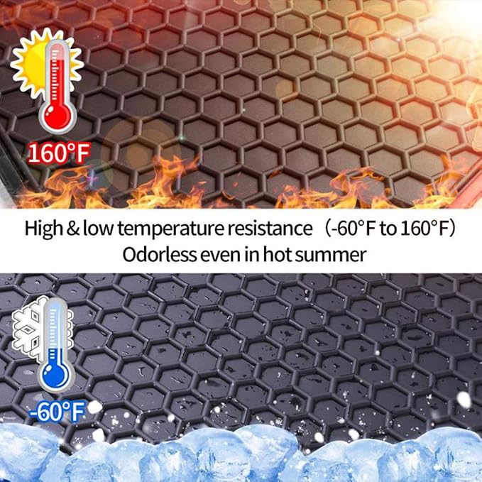 Car Rubber Floor Mat Custom Fit for Toyota Corolla Sedan 2014 2015 2016 2017 2018 2019 Automatic Transmission Full Black Auto Liner Mats All Weather Heavy Duty Odorless No im Hatchback Model