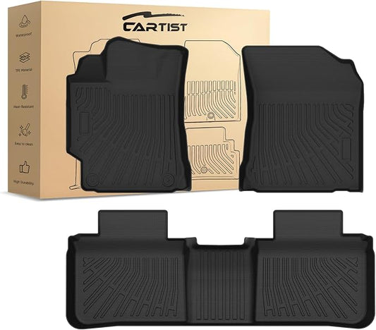 CARTIST Floor Mats for Toyota Camry 2012-2017 | All Weather Floor Mat for Camry Accessories | Vehicle Specific Fit | Heavy Duty | Waterproof
