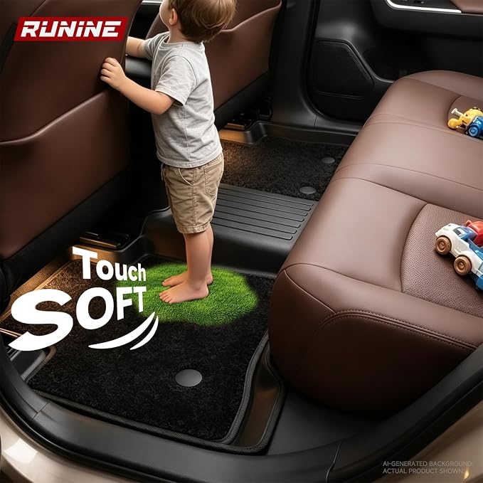 Floor Mats for 2026 Toyota RAV4 Plug in Hybrid (Suitable for PHEV), Cargo Mat and Backrest Mats, Dual Layers Custom Fit TPE All Weather 2026 RAV4 Floor Mats Full Set, 2026 RAV4 PHEV Accessories