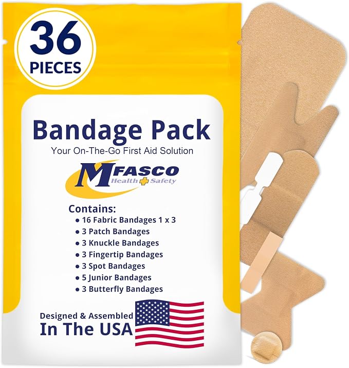 MFASCO First Aid Kit Refill Supplies Bandage Refill Pack