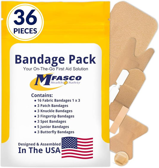 MFASCO First Aid Kit Refill Supplies Bandage Refill Pack