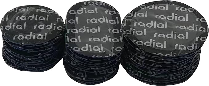 TP-MRV3b Radial Tire Patch Kit 36 pcs(Dia. 1 5/6" (41 mm) 12 pcs, Dia. 2 1/4" (57 mm) 12pcs and 1 1/2" x 2 3/8" (38 x 61 mm) 12 pcs in a Box)