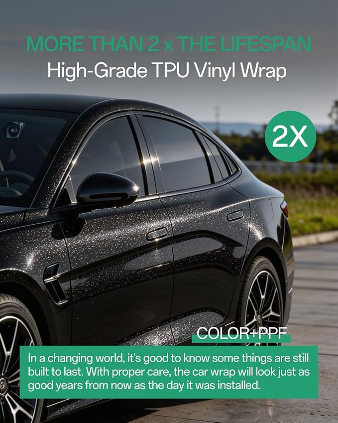 PPF, Dry Apply TPU PPF Vinyl Car Wrap Roll 1ft x 5ft, Paint Protection Vinyl Film