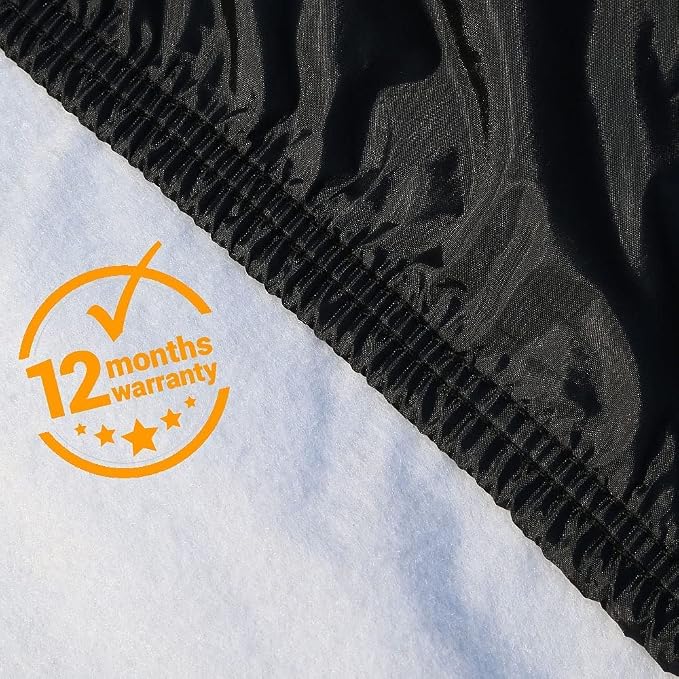 Car Cover Waterproof All Weather, Coverado Soft Cotton Lined Hail Protector Car Cover with Zipper Door, Outdoor Sun UV Rain Snow Protection Car Covers for Automobiles Universal Fit SUV (170"-190")