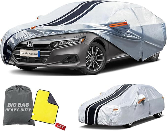 Car Cover Custom Fit for Toyota Camry Sedan (1996-2025),Honda Accord Sedan (2001-2025)