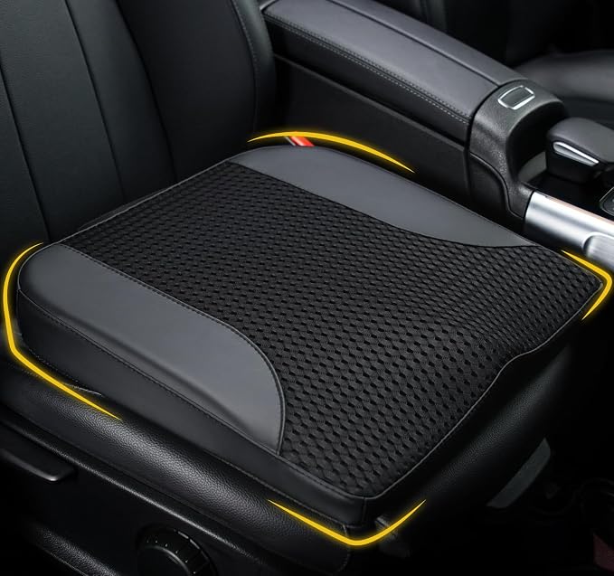 Lofty Aim Car Seat Cushion, Car Seat Pillow, Automotive Cushion | Memory Foam Car Seat Cushion for Long Driving, Butt Pillow for Pain Relief, Driver Seat Cushion for Car, Truck, Office, Black