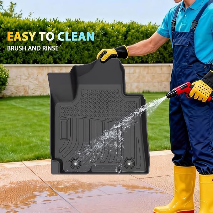 Floor Mats & Cargo Liner for 2016-2021 Hyundai Tucson Custom Fit TPE Liners | All Weather Protection Car Mats Waterproof Anti-Slip Automotive Full Coverage Set Accessories 1st & 2nd Row & Trunk Mat