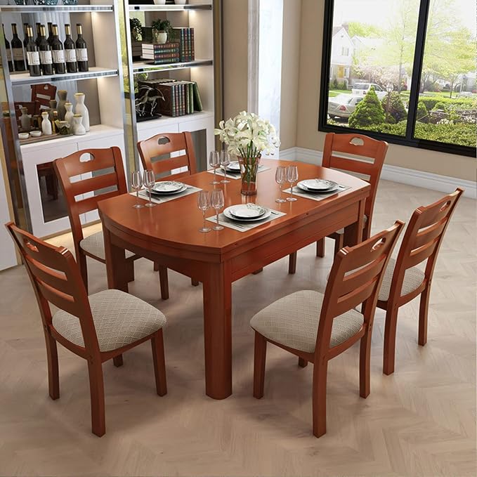 Genina Waterproof Seat Covers for Dining Room Chairs Covers Dining Chair Cover Kitchen Chair Covers (Khaki, 4 Pcs)