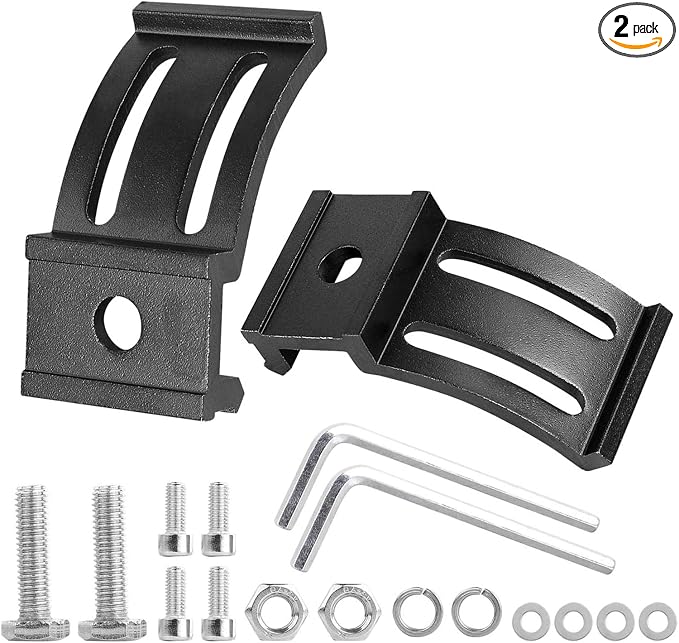 LED Light Bar Mounting Brackets 2PCS, Adjustable Bottom Mount Bracket Kits for LED Pod Lights Cubes Off Road Work Light Bar Fog Lights