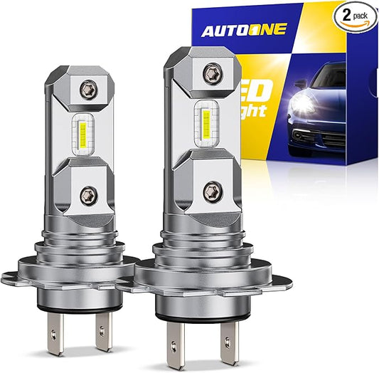 AUTOONE 2026 Upgraded H7 Headlight Bulbs, 1200% Bright 60000 Lumens LED Bulbs