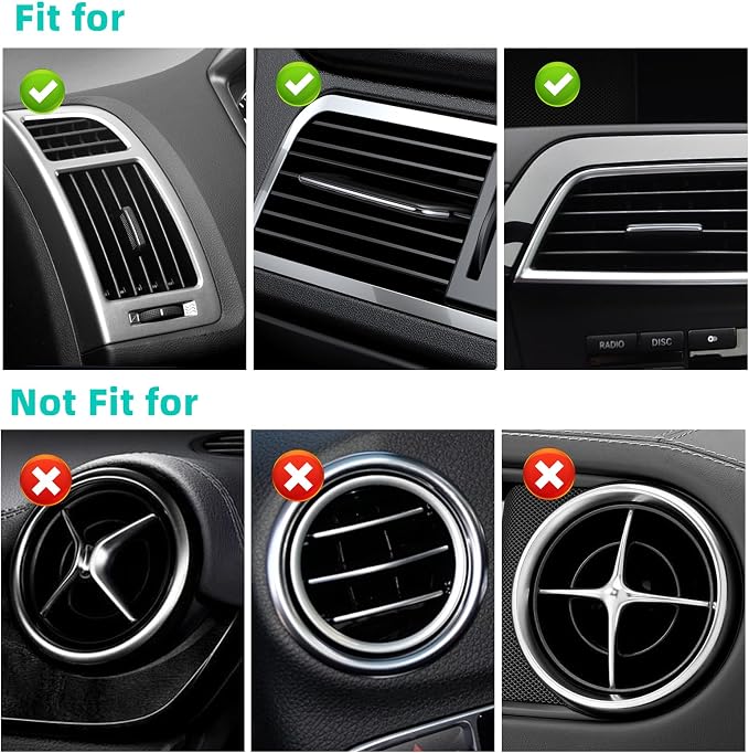 NBTEPEM Bling Car Air Conditioner Decoration Strip for Vent Outlet, 10 PCS Universal Rhinestone Car Vent Outlet Trim Decorations, Bling Interior Accessories for Women and Girls (Aquamrine)