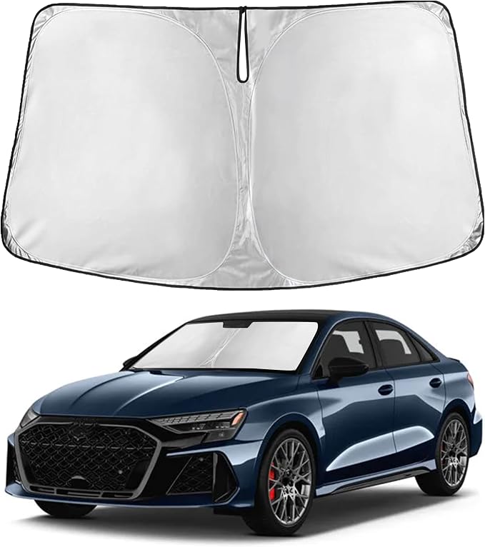 EcoNour Windshield Sunshade Compatible for Audi RS 5 2013-2023 2024 2025, Sun Visor for Front Windshield & Window Sun Shade Cover, UV Heat Blocker & Protector, Car Accessories