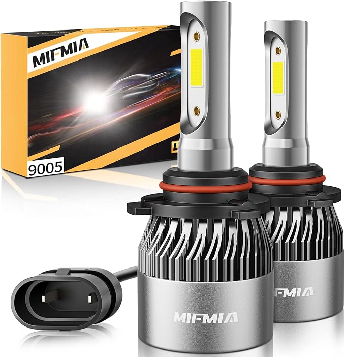 𝟫𝟢𝟢𝟧/𝖧𝖡𝟥 Bulbs 6500K White 800% Brightness 40000LM, Non-Polarity Plug and Play with Fan, IP68 Waterproof Off-Road Lights, Pack of 2