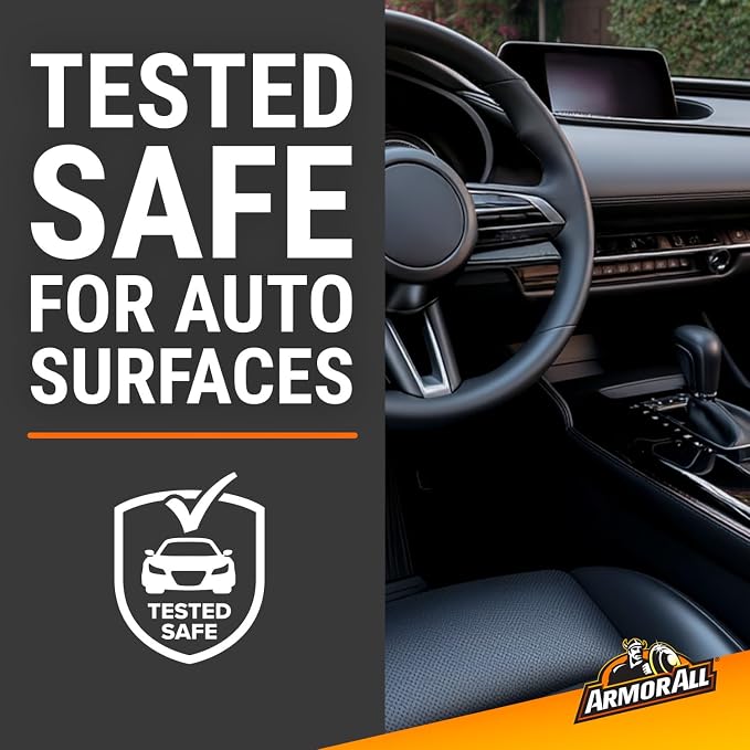 Armor All Car Interior Value Pack, 60 Count, Glass Wipes and Protectant Wipes
