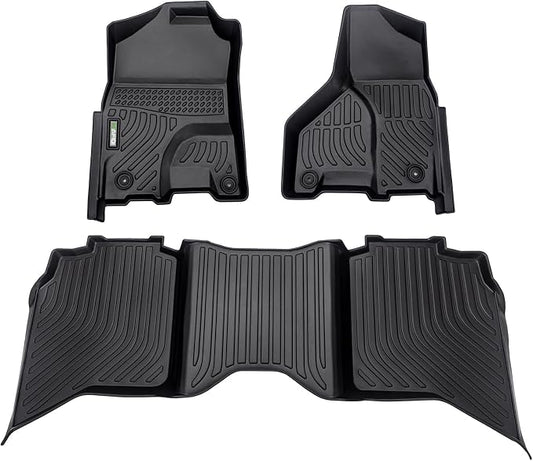 HAFIDI® Floor Mats Fit for 2013-2018 Dodge Ram Crew Cab | 2013-2018 Dodge Ram 1500/2500/3500 Crew Cab & 2019-2024 Dodge Ram 1500 Classic Crew Cab