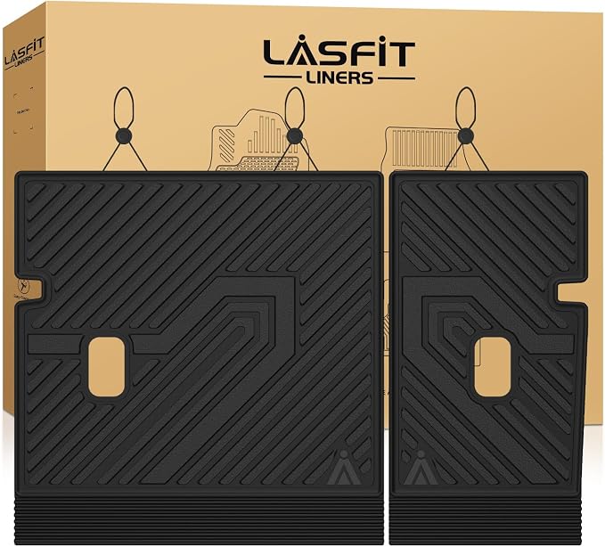 LASFIT All Weather Floor Mats for Honda Civic 2022-2026 - Back Protector | 3D laser custom fit for 22-26 Civic(Only fit Hatchback) | Flexible non-curl recyclable TPE | anti-slip & easy wash