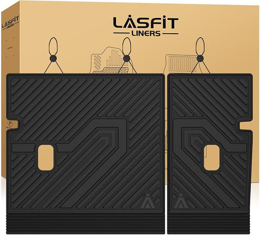 LASFIT All Weather Floor Mats for Honda Civic 2022-2026 - Back Protector | 3D laser custom fit for 22-26 Civic(Only fit Hatchback) | Flexible non-curl recyclable TPE | anti-slip & easy wash