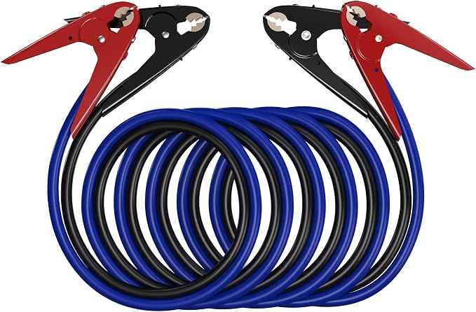 SAFEMATE 2 Gauge 18 feet Heavy Duty Jumper Cables - Automotive Booster Jumper Cables for Jump Starting Dead or Weak Batteries