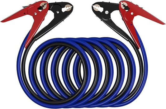 SAFEMATE 2 Gauge 18 feet Heavy Duty Jumper Cables - Automotive Booster Jumper Cables for Jump Starting Dead or Weak Batteries