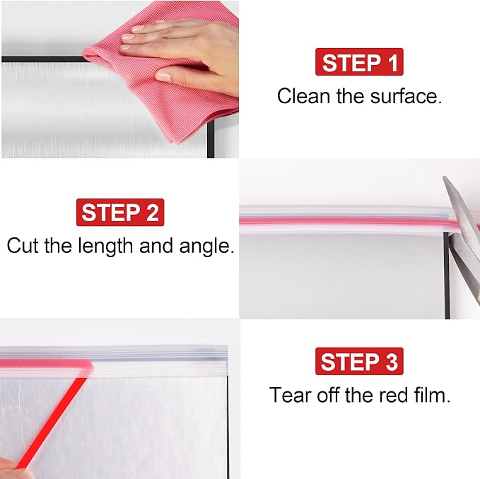 ToLanbbt Rubber Edge Trim U Channel, 1/8" Self Adhesive Sheet Metal Edge Guard Protector, EPDM Seal Strip for Car Doors, Steel Plates, Glass, Hatches, Table Corners, Fit 1/8"(3.2mm), 20Ft, Clear
