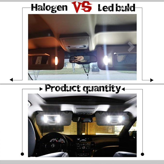 iBrightstar 9-30V Extremely Bright 29mm 6614F 6612F LED Bulbs for Car Sun Interior Vanity Mirror Sun Visor Lights, Xenon White