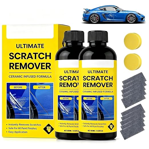 2PCS Ultimate Scratch Remover, 3.53 Fl Oz, Plastic Polish Scratchs Removers, Car Scratchs Repair Paste Deep Scratch