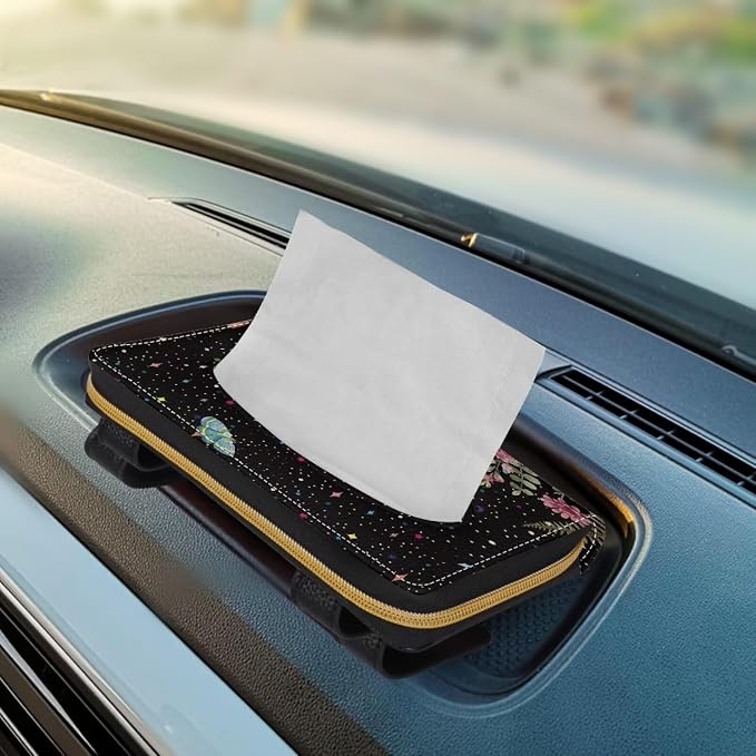 Mushroom Rectangular Sun Visor Napkin, Mask Dispenser Sun Visor Napkin Holder Car Visor Accessories Automotive Sun Visor Napkin Holder