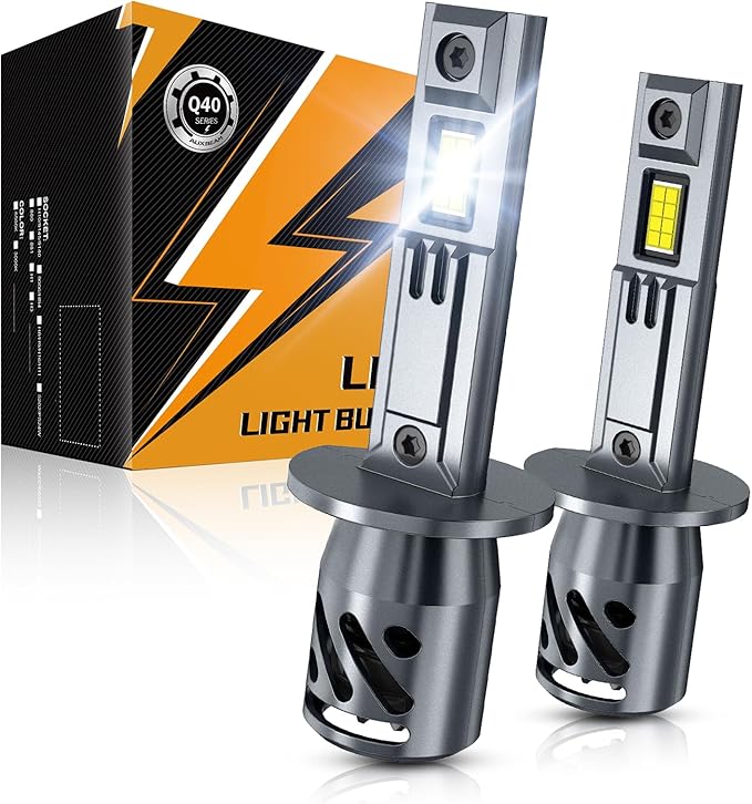Auxbeam 2026 H1 Fog Lights, Q40 Series 6500K White 18000LM H1LL Offroad Lights, Plug and Play, Pack of 2