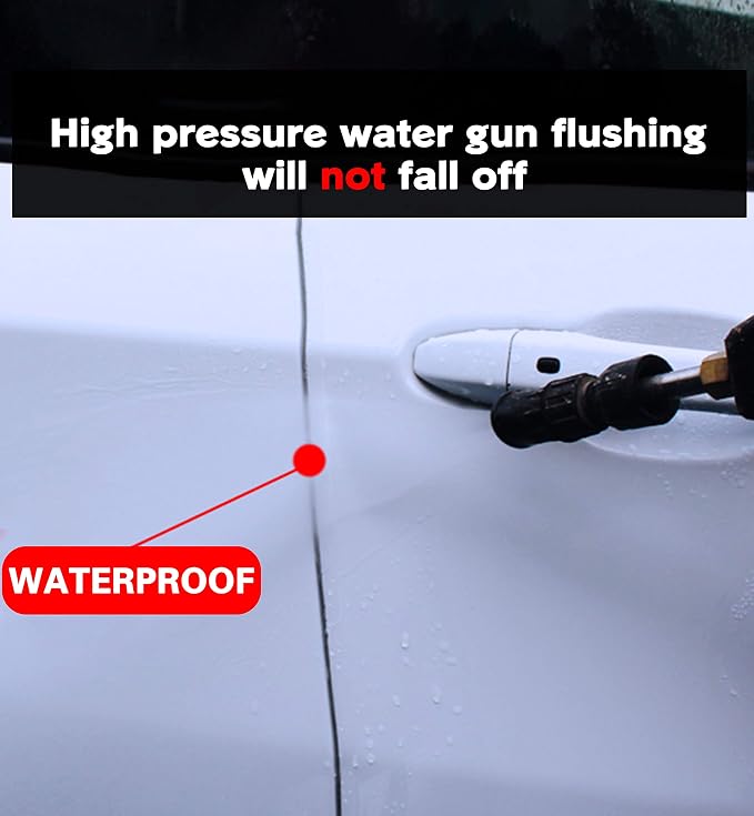ToLanbbt Car Door Edge Guard Invisible Automotive Door Sill Guard Protectors Anti-Scratch Adhesive Tape Waterproof Strips for Car Door Edge Protection (33Ft x 3.94”, Transparent)