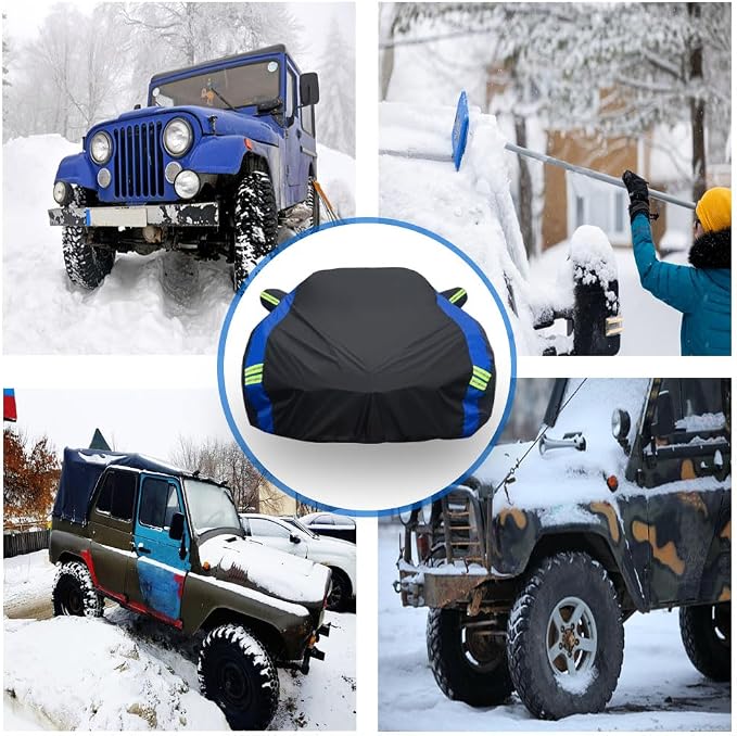 Avecrew for Chevrolet Corvette C4/C5/C6/C7 Car Cover Waterproof All Weather for Automobiles, Outdoor Full Exterior Covers Fit 1984-2019 Corvette C4/C5/C6/C7 with Windproof Strap and Driver Door Zipper