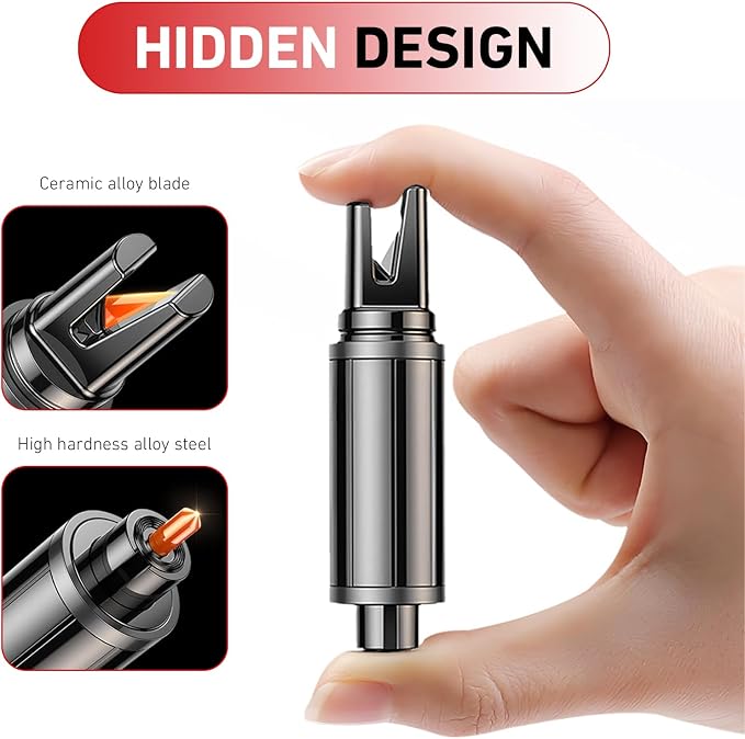 Car Window Glass Breaker Tool, Portable Emergency Escape Hammer, Compact Auto Glass Breaking Device for Vehicle Emergency Preparedness, Universal for Most Cars (Black)