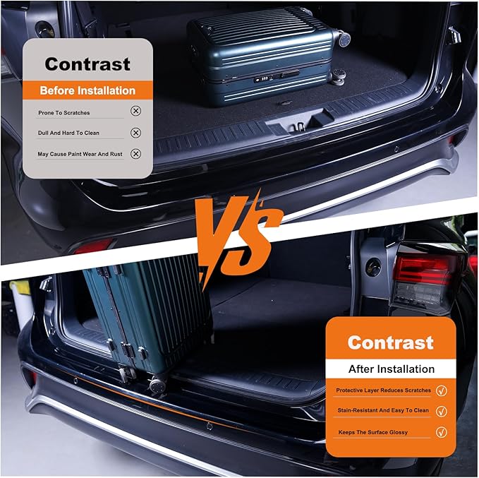 Car Rear Bumper Protector Guard for Honda Civic 2016-2021 Accessories, 8.5 Mil Clear TPU PPF Paint Protection Film, Invisible Anti-Scratch Trunk Lip Shield (1 PCS)