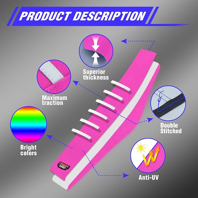 Dirt Bike Seat Cover - White Stripe Universial Seat Cover for Dirt Bike - Motorcycle Motorcross Enduro Seat Covers (Pink)