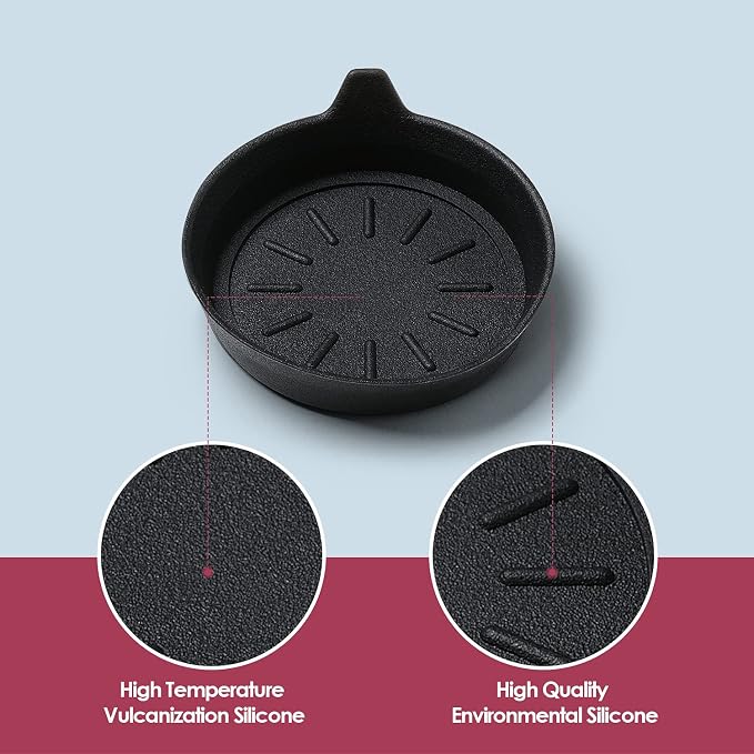 LEORAY Car Coasters for Cup Holder Silicone Car Cup Holder Coasters Pack of 2