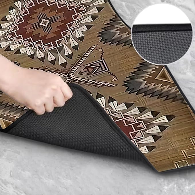 Car Floor Mats Non-Slip Automotive Floor Mats All-Weather Front Rear Car Floor Foot Mat Sets of 4 Pieces Foot Mats Rugs Carpet for Car Trucks SUV Sedans (Rhomb)