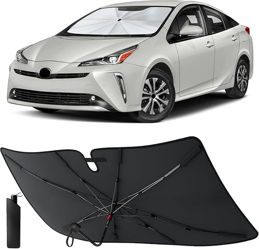 EcoNour Foldable Windshield Sun Shade Window Tint Fit for 2021-2024 2025 2026 Toyota Sienna Mini Van Sunshade, Front Car Window Shades Sun Visor, UV Protection, Heat Blocker, Car Accessories