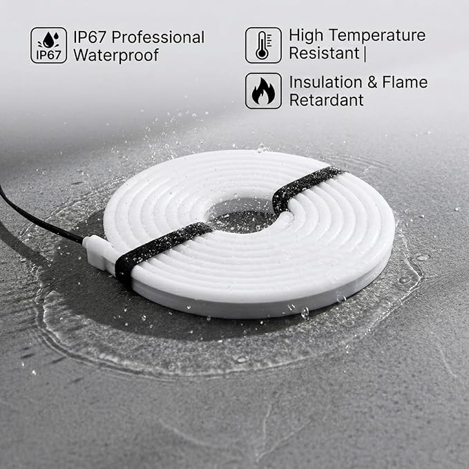 Car Trunk LED Strip Lights, 157.48" High Bright White Interior Light | Flexible Waterproof Silicone Trunk LED Strip, Cuttable with Pin Installation, Interior Ambient Light Kit for SUV & Sedan
