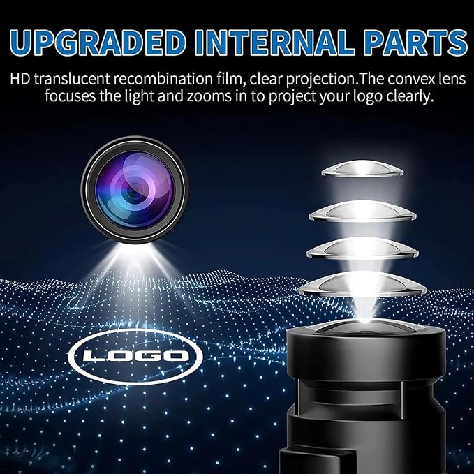 Car Door Lights LED Logo Projector Puddle Lights Compatible with A B C E-Class GLA GLC GLE Accessories, No Fade 4K-HD Auto Ghost Shadow Welcome Lights (AFFALTERACH)